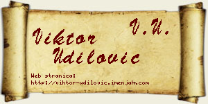Viktor Udilović vizit kartica